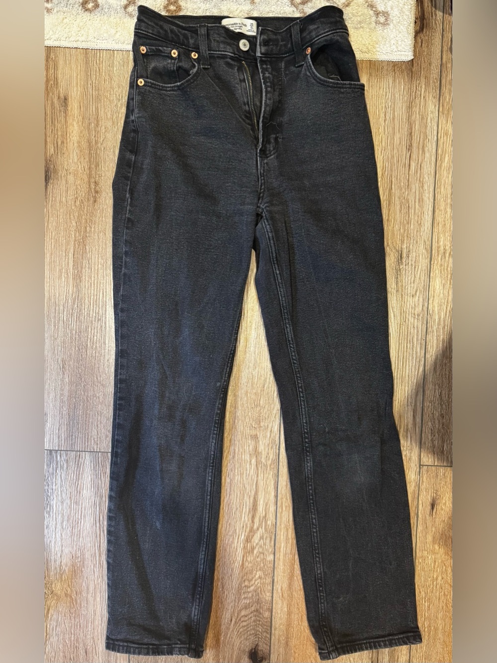 Abercrombie & Fitch Women’s Black Straight Jeans